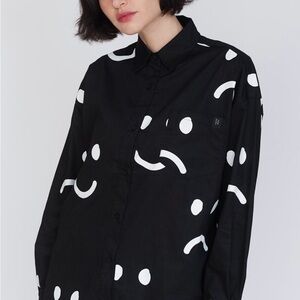 Happy Sad Lazy Oaf Oversized Shirt Small